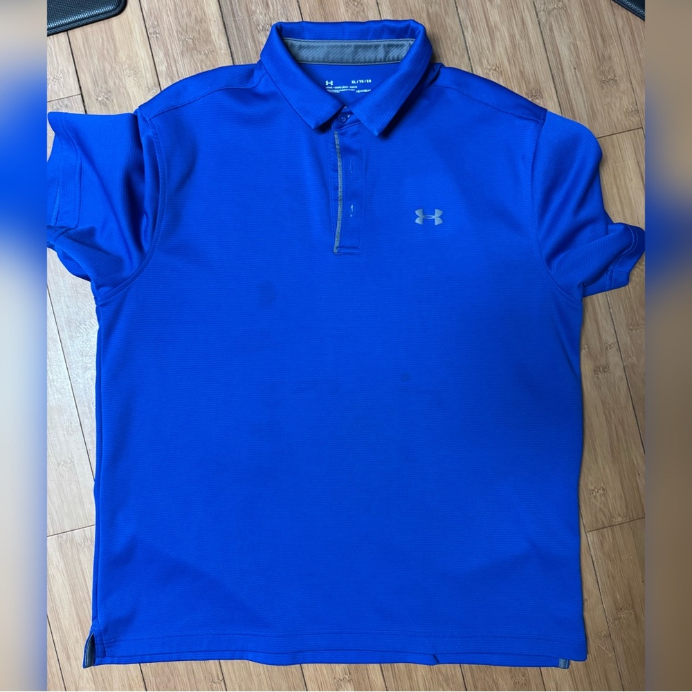 Under Armour Men's Vibrant Blue Polo
